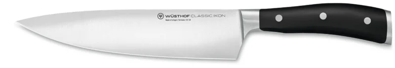 Wusthof Koksmes 'Classic Ikon' 20cm + Gratis Zwart Messenblok