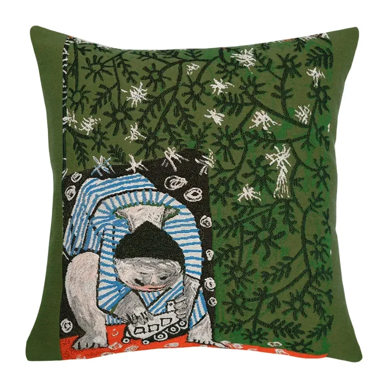 Picasso Enfant jouant avec un camion Kissen von Poulin Design