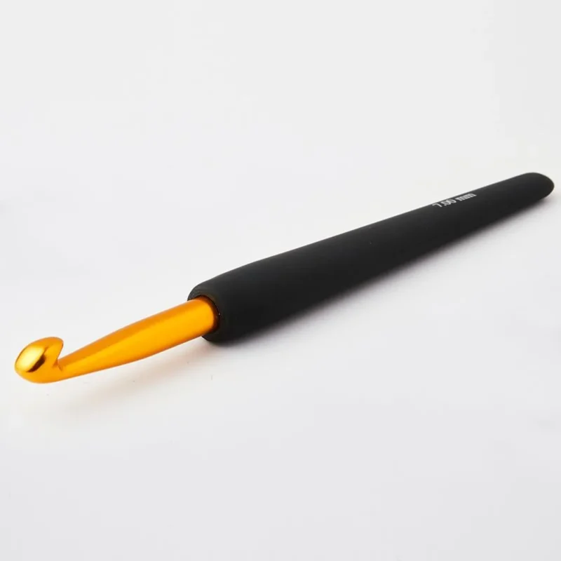 KnitPro Häkelnadel mit Softgriff 6,00 mm gold