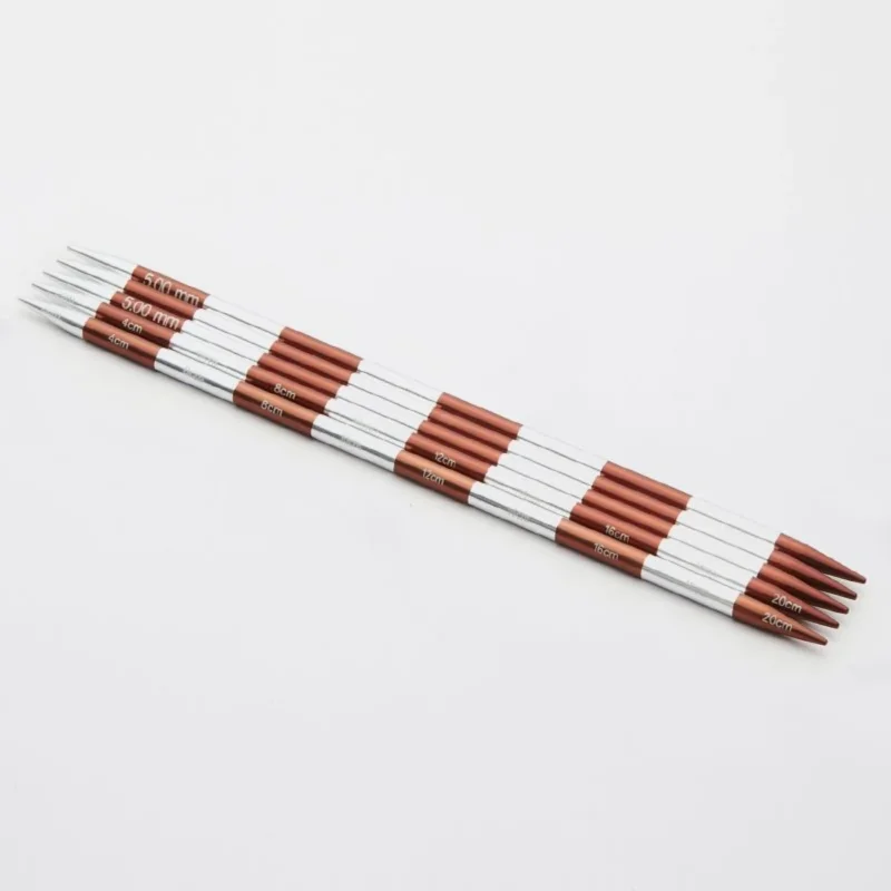 KnitPro Nadelspiel SmartStix 8,00 mm 20 cm sienna