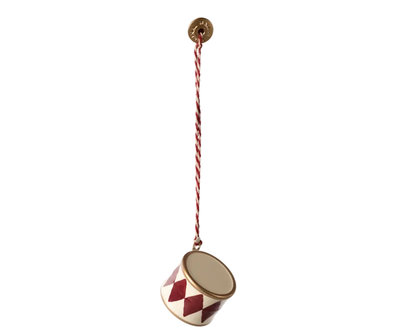 Metall Ornament, Trommel, klein - Rot von Maileg