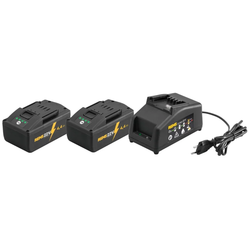 REMS - Power-Pack 22 V 4,4 Ah + 4,4 Ah + 90 W 571595 R220