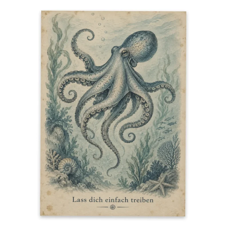 Postkarte Oktopus Treiben Design|p:2012495|h:4028dc494c46e8c46c43b3713ff07a6d
