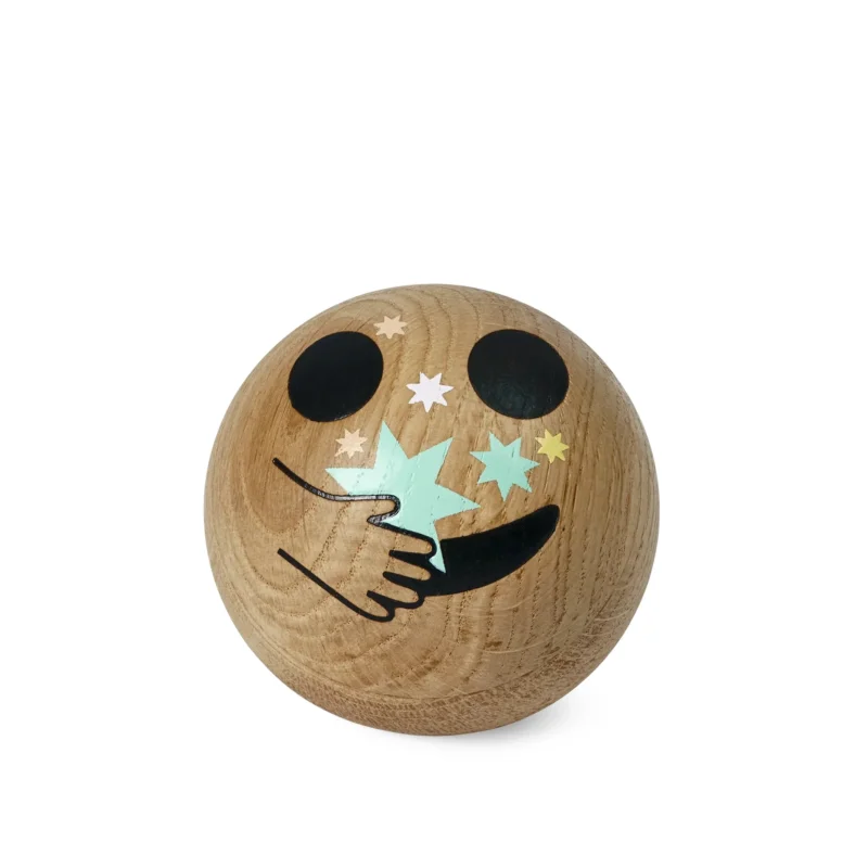 Holz-Emoticon Big Bang – Eiche · 7 cm | Spring Copenhagen
