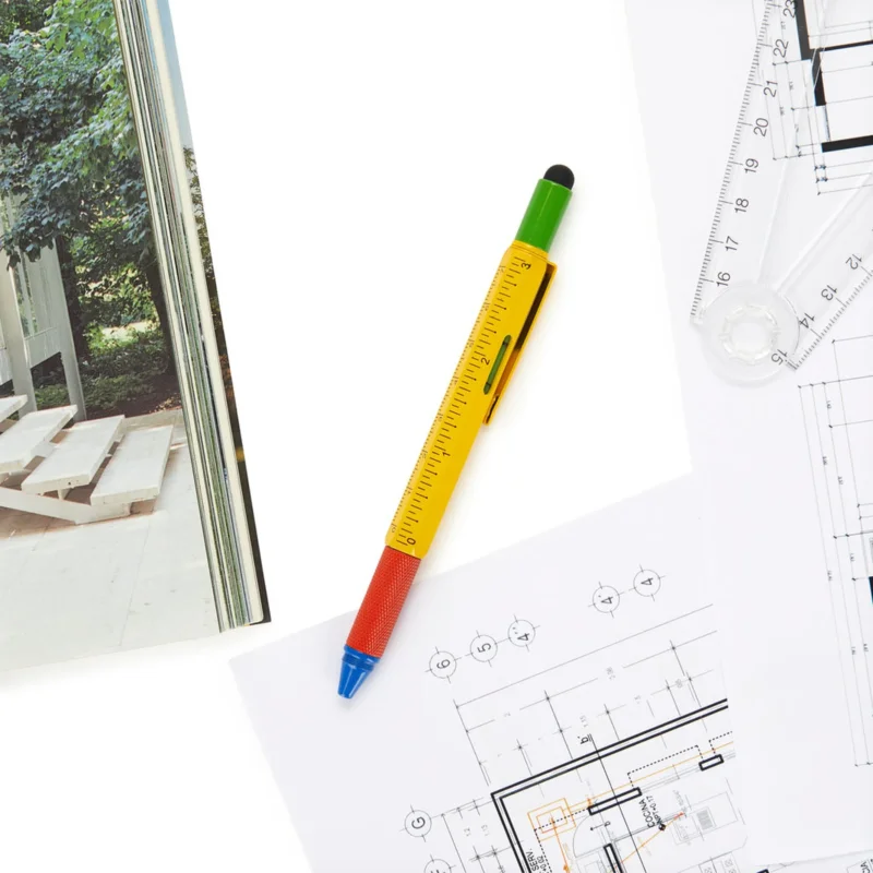 Multifunktionsstift "The Architect" – Aluminium · 15 cm | Balvi