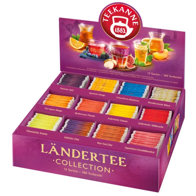 TEEKANNE Ländertee Collection Box, 180 Beutel