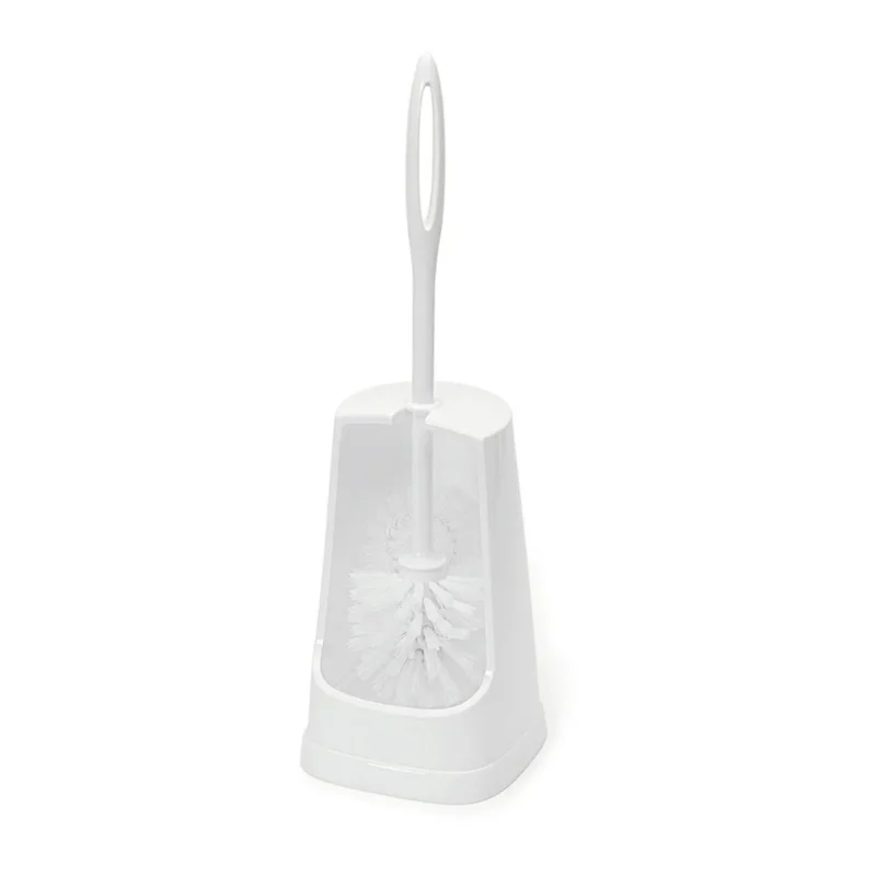 Die Nölle Profi Brush Toilettengarnitur Weiß mit Randreiniger (Ø 75 mm) ist eine weiße Kunststoff-Toilettengarnitur mit Halter von Nölle Profi Brush Bürsten- & Pinseltechnik e.K. - eine unverzichtbare Bürste für jedes Badezimmer.
