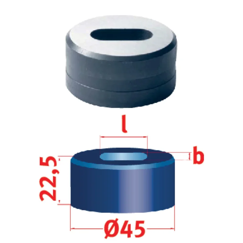 Produktbild von Langlochmatrize Nr.45 19,3 x 25,3 mm