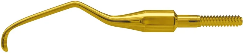 Goldene XP Gracey Quik-Tip Kürettenspitze für Dentalhygiene.