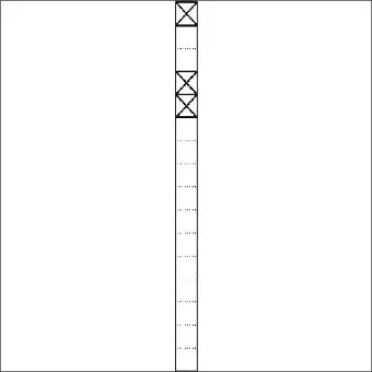 SIEDLE 210005032-00 Communicatie-zuil 1644 mm