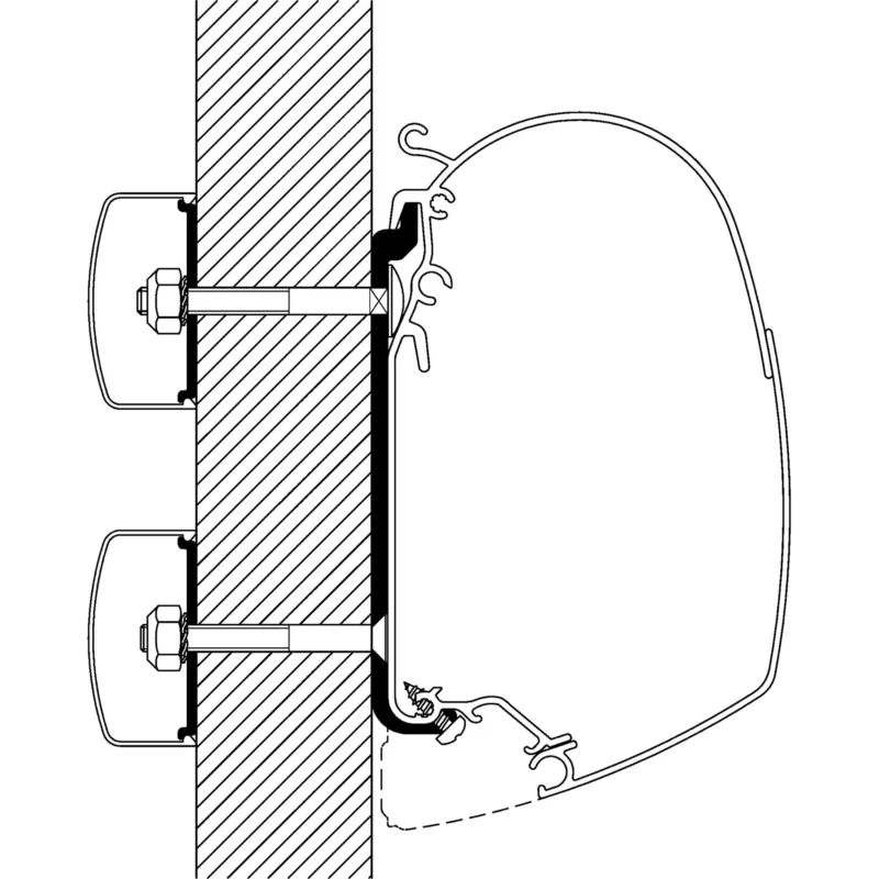 Flat-Adapter 75 cm für TO Serie 5 und 8, 5 Stück