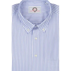 Shirt Button Down | Mid Blauw Streep