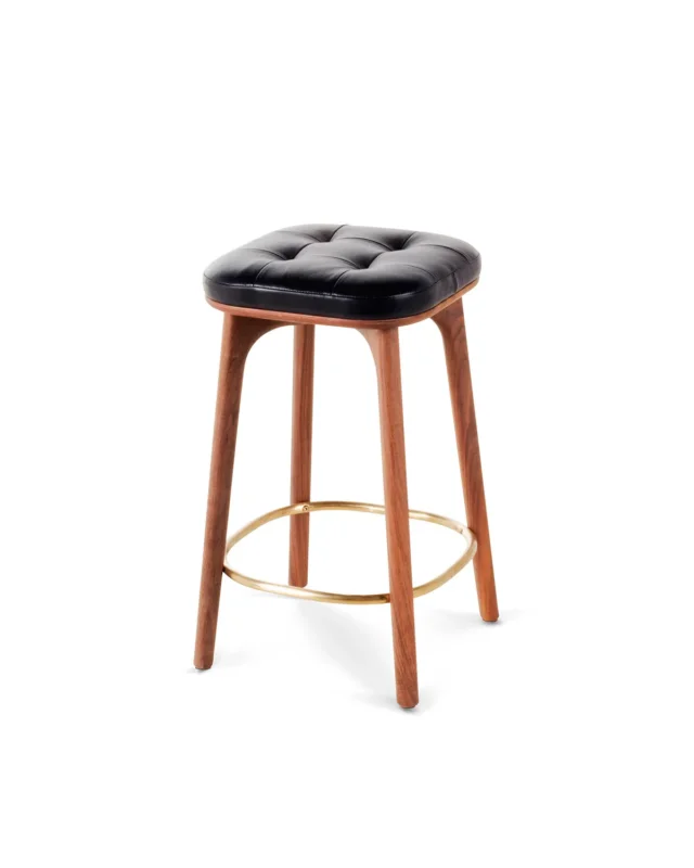Utility Stool SH610 Walnuss Milano Black 2522 von Stellar Works