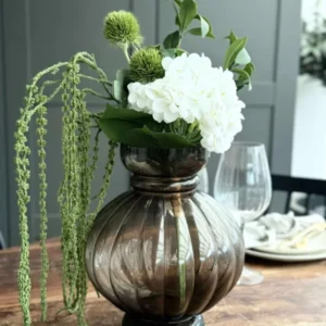 Strauß - Kleine weiße Hortensie / Limette