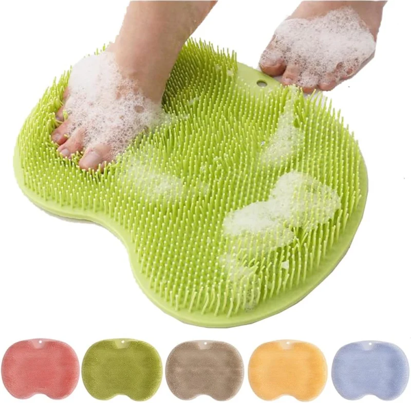 CleanFootFlex Hände-frei Silikon Fuß Reinigungsmatte Karnz