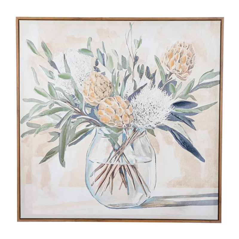 Wandbild Aurelia Floral Leinwand 80x80