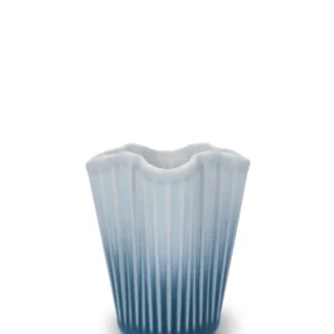 Hammershøi Unfold Vase, blau von Kähler
