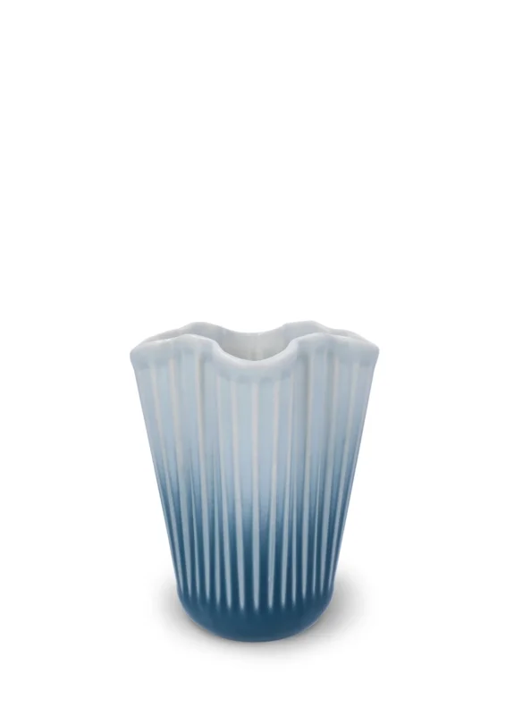 Hammershøi Unfold Vase, blau von Kähler