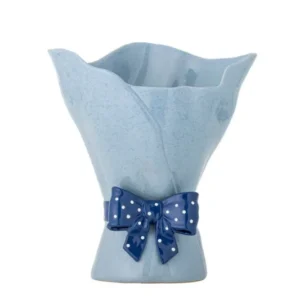 Vase „Florielle“ – Blaues Steingut