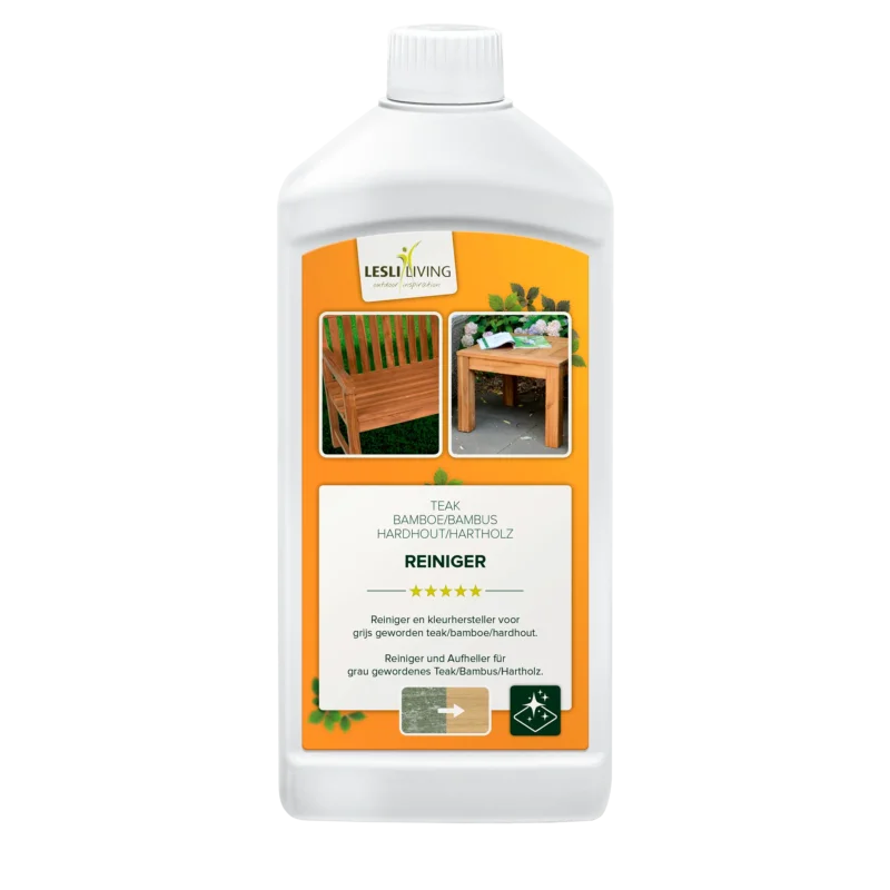Teak, Bamboe en Hardhout reiniger, fles 1L