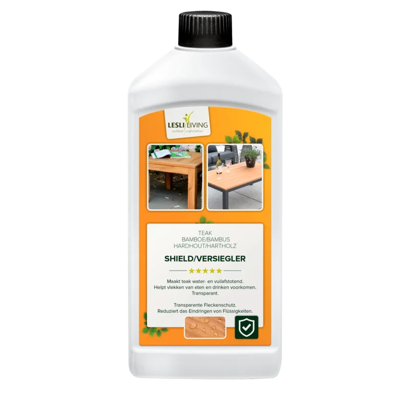 Teak Teak, Bamboe en Hardhout shield (transparant), fles 1L