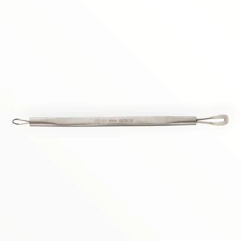 Mitesserentferner - doppelt, Edelstahl, 12 cm.