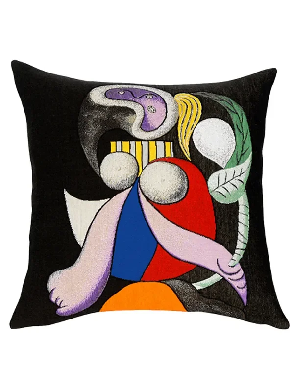 Picasso Femme A La Fleur Kissen von Poulin Design