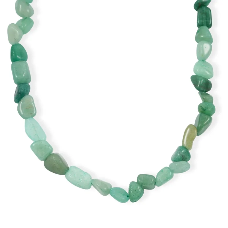 Aventurin Halskette 46 cm Reine Legierung ca. 39.00 ct