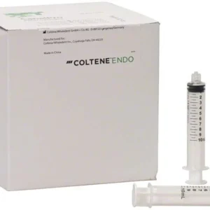 Einmalspritzen CanalPro™ Color 10ml weiß mit Verpackung.