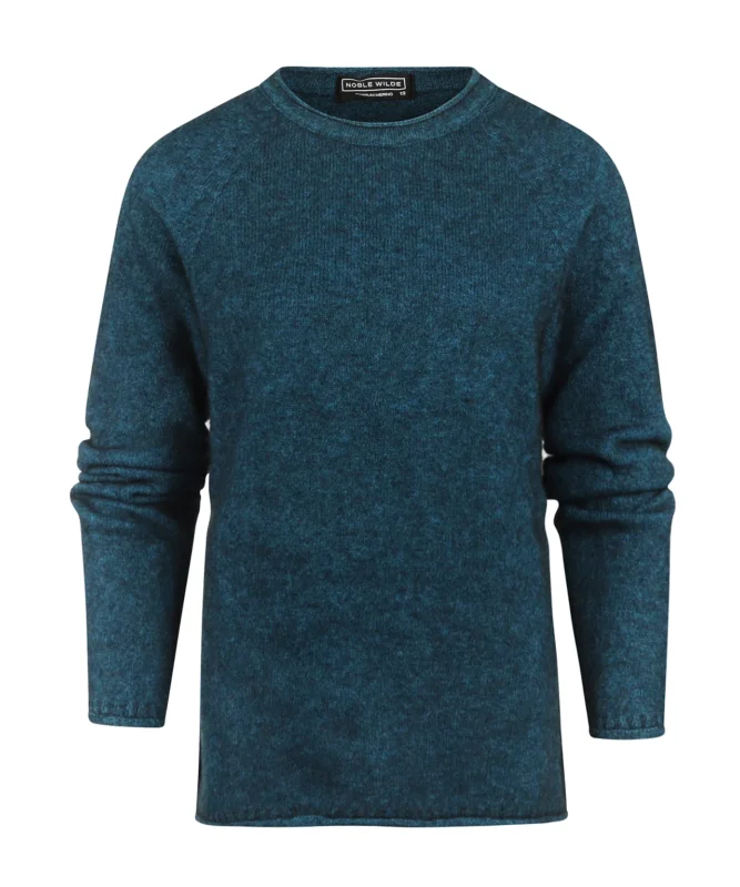 Noble Wilde Rundhalsausschnitt Damen | Blau