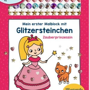 Mein 1. Malblock m.Glitzerstein