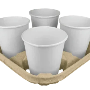 Carrier tray for 4 cups Recycled Carton (220 pcs)