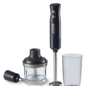 ariete ariete 601 frullatore a immersione con tritatutto 700 w con 2 velocita darl grey ean 8003705121188