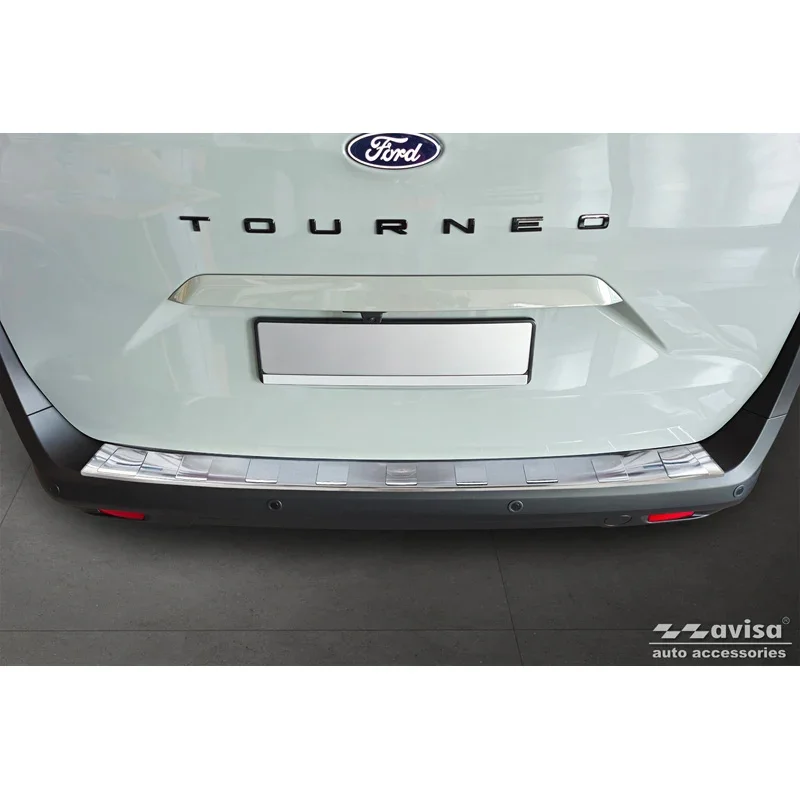 Avisa, Ladekantenschutz, Edelstahl, Passend für Ford Tourneo Courier II / Transit Courier II 2023-, 'Ribs'