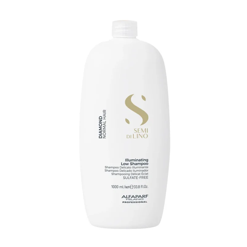 Alfaparf Milano Semi Di Lino Diamond Illuminating Low Shampoo 1000ml - shampoo delicato illuminante per capelli normali