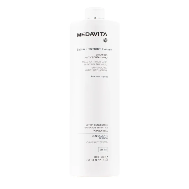 Medavita Cute Lotion Concentrée Homme Anti Hair Loss Treating Shampoo 1000ml - shampoo anticaduta uomo pH 4.8
