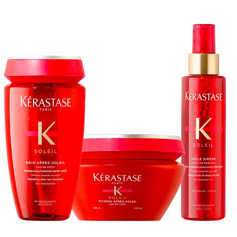 Kerastase Soleil Shampoo Apres Soleil 250ml Masque 200ml Huile Sirène 150ml [all]