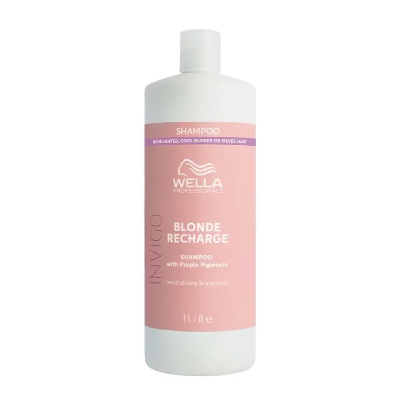 Wella Invigo Blonde Recharge Shampoo 1000ml - shampoo antigiallo [all]
