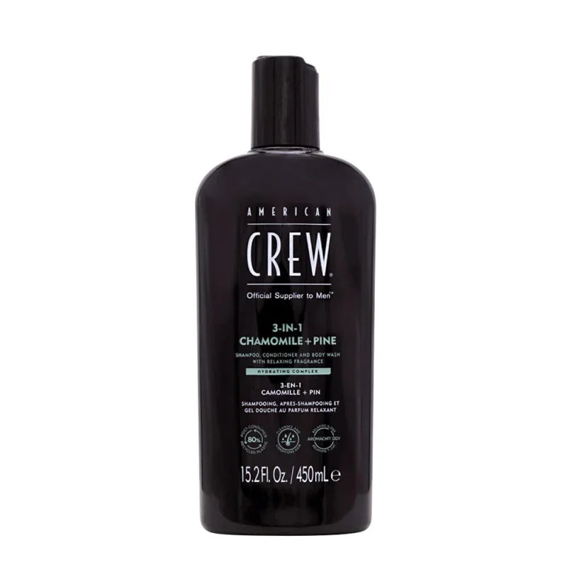 American Crew 3-in-1 Chamomile+Pine 450ml - shampoo, balsamo e bagnodoccia [all]