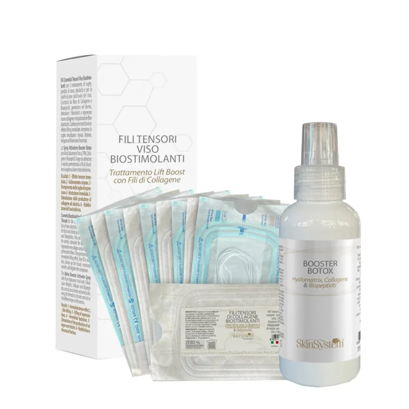 SkinSystem Trattamento Lift Boost con Fili di Collagene - fili tensori viso biostimolanti
