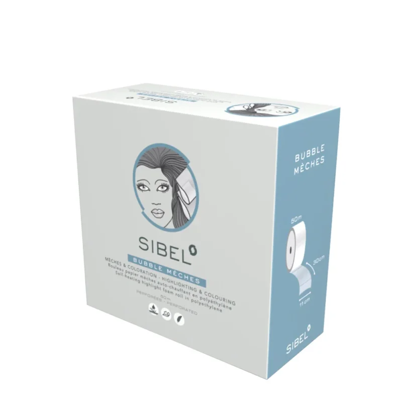 Sibel Bubble Mèches Self-Heating Highlighting Foam Roll 50m - cartine per schiaritura [all]