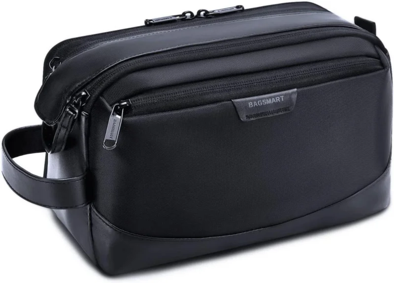 Kulturbeutel Herren Reise Kulturtasche Organizer Leder Dopp Kit