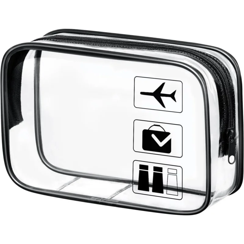 Aucuu Transparente Kulturtasche, PVC
