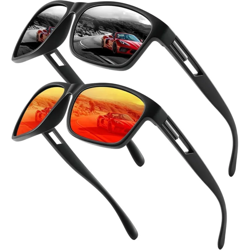 Occhsouo Sonnenbrille Herren Damen Polarisiert UV400 Retro