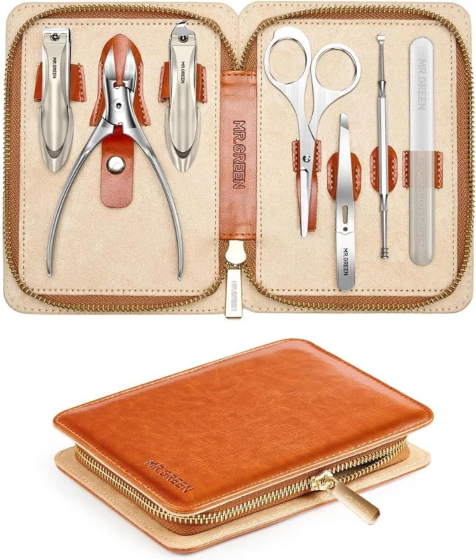 Professionelles Maniküre-Set mit hochwertigem Edelstahl-Gesicht Hand