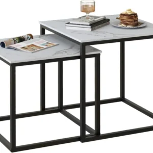 Modernes 2er Set Quadratisch Couchtische