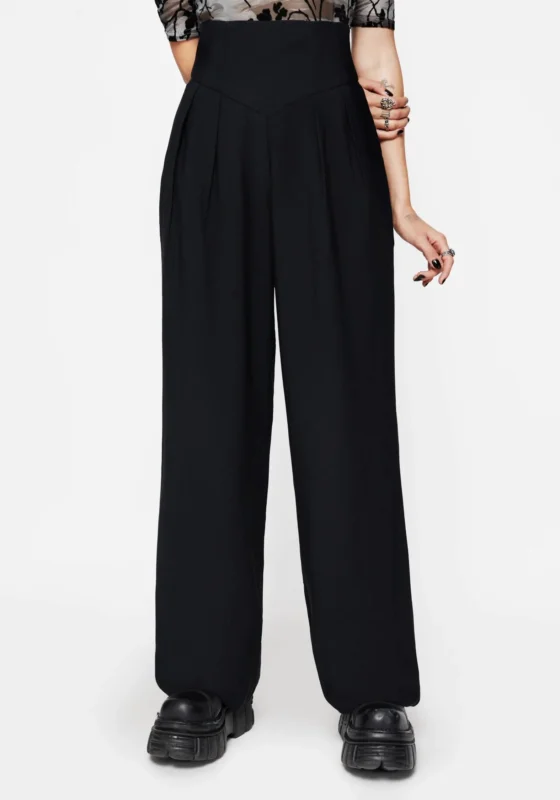 Brenna Korsett Hoch Taille Weit Bein Hose