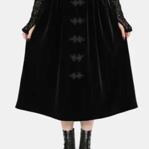 Nova Velours Frosch Closure Midi Rock