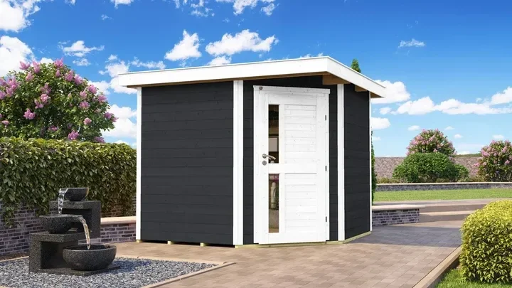 Weka Gartenhaus Blackmount Angle 229, 239x235, Anthrazit