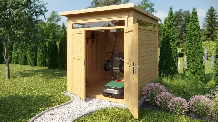 Weka Gartenhaus Limmen 265, 235x239, Naturbelassen